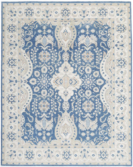 Ziegler 8' 8" X 11' 3" Hand Knotted Wool Rug 8' 8" X 11' 3" (264 X 343) / Blue / Wool