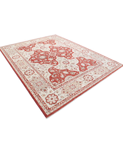 Ziegler 8' 1" X 10' 1" Hand Knotted Wool Rug 8' 1" X 10' 1" (246 X 307) / Red / Wool