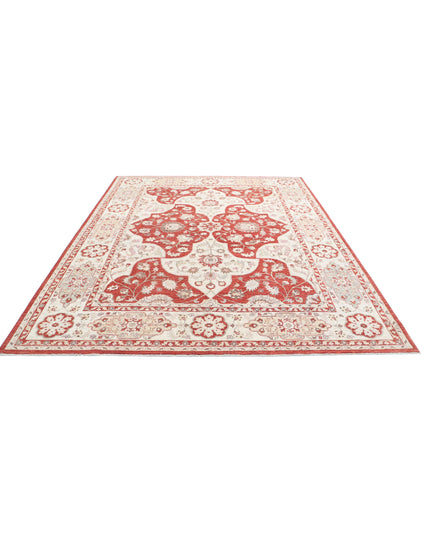 Ziegler 8' 1" X 10' 1" Hand Knotted Wool Rug 8' 1" X 10' 1" (246 X 307) / Red / Wool