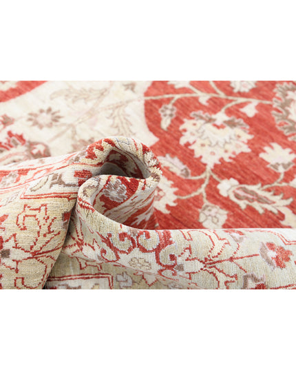 Ziegler 8' 1" X 10' 1" Hand Knotted Wool Rug 8' 1" X 10' 1" (246 X 307) / Red / Wool