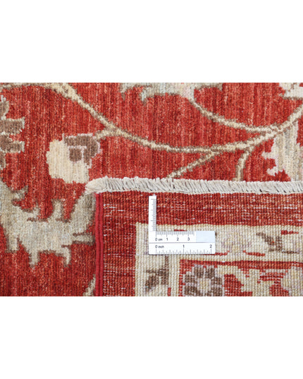 Ziegler 8' 1" X 10' 1" Hand Knotted Wool Rug 8' 1" X 10' 1" (246 X 307) / Red / Wool