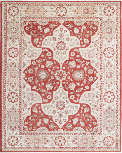 Ziegler 8' 1" X 10' 1" Hand Knotted Wool Rug 8' 1" X 10' 1" (246 X 307) / Red / Wool
