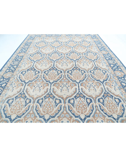 Ziegler 9' 9" X 13' 10" Hand Knotted Wool Rug 9' 9" X 13' 10" (297 X 422) / Blue / Wool