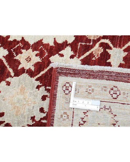 Ziegler 4' 0" X 6' 3" Hand Knotted Wool Rug 4' 0" X 6' 3" (122 X 191) / Red / Wool