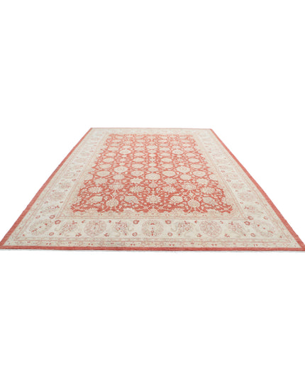 Ziegler 10' 1" X 14' 0" Hand Knotted Wool Rug 10' 1" X 14' 0" (307 X 427) / Pink / Wool