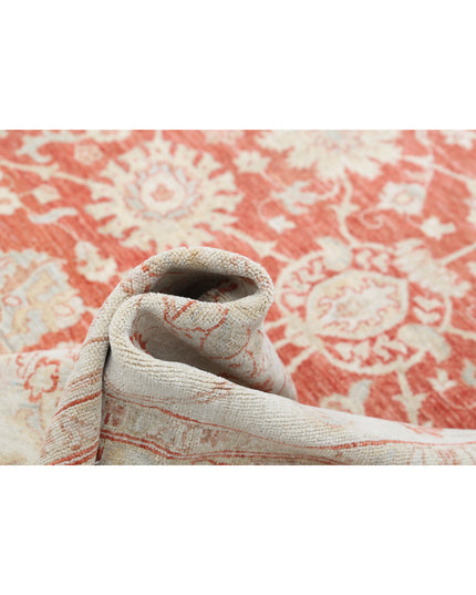 Ziegler 10' 1" X 14' 0" Hand Knotted Wool Rug 10' 1" X 14' 0" (307 X 427) / Pink / Wool