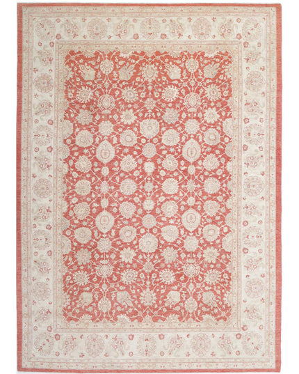 Ziegler 10' 1" X 14' 0" Hand Knotted Wool Rug 10' 1" X 14' 0" (307 X 427) / Pink / Wool