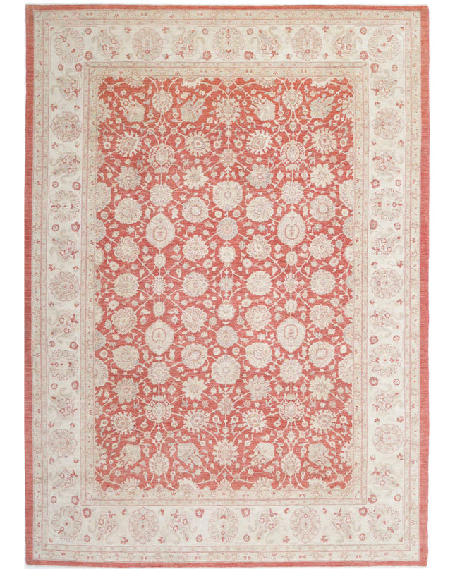 Ziegler 10' 1" X 14' 0" Hand Knotted Wool Rug 10' 1" X 14' 0" (307 X 427) / Pink / Wool