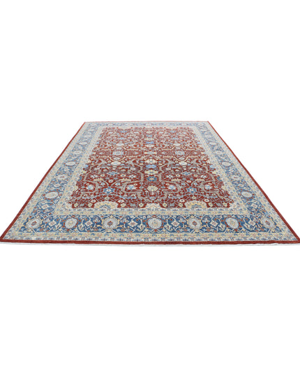 Ziegler 9' 0" X 12' 0" Hand Knotted Wool Rug 9' 0" X 12' 0" (274 X 366) / Red / Wool
