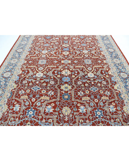 Ziegler 9' 0" X 12' 0" Hand Knotted Wool Rug 9' 0" X 12' 0" (274 X 366) / Red / Wool