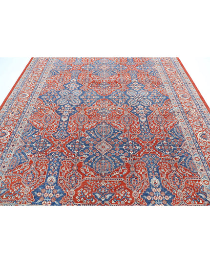 Ziegler 8' 9" X 11' 8" Hand Knotted Wool Rug 8' 9" X 11' 8" (267 X 356) / Red / Wool