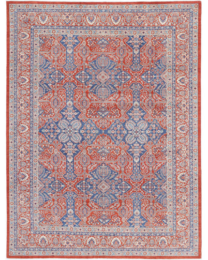 Ziegler 8' 9" X 11' 8" Hand Knotted Wool Rug 8' 9" X 11' 8" (267 X 356) / Red / Wool