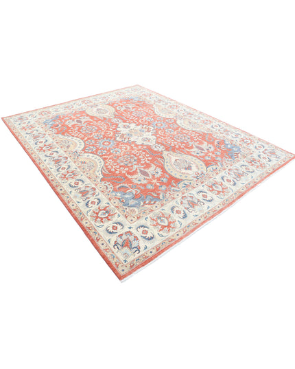 Ziegler 7' 9" X 9' 5" Hand Knotted Wool Rug 7' 9" X 9' 5" (236 X 287) / Rust / Wool