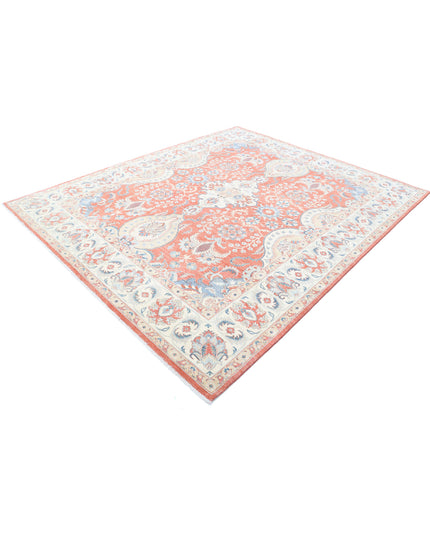 Ziegler 7' 9" X 9' 5" Hand Knotted Wool Rug 7' 9" X 9' 5" (236 X 287) / Rust / Wool