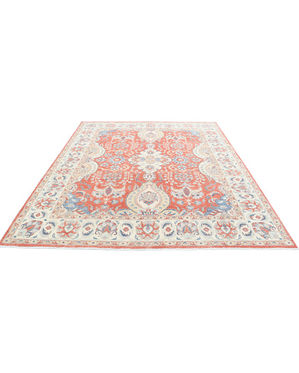 Ziegler 7' 9" X 9' 5" Hand Knotted Wool Rug 7' 9" X 9' 5" (236 X 287) / Rust / Wool
