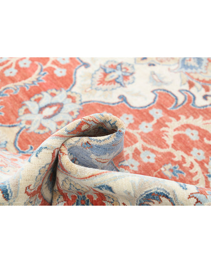 Ziegler 7' 9" X 9' 5" Hand Knotted Wool Rug 7' 9" X 9' 5" (236 X 287) / Rust / Wool