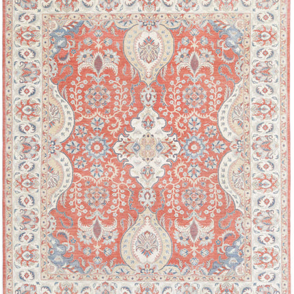Ziegler 7' 9" X 9' 5" Hand Knotted Wool Rug 7' 9" X 9' 5" (236 X 287) / Rust / Wool