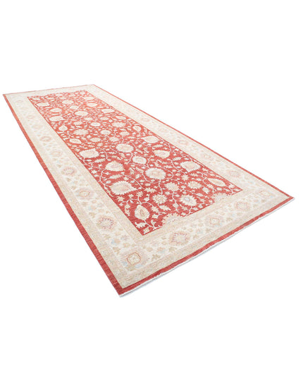 Ziegler 6' 7" X 16' 0" Hand Knotted Wool Rug 6' 7" X 16' 0" (201 X 488) / Red / Wool