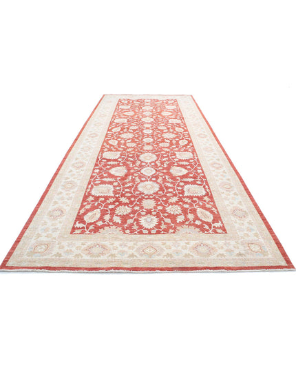 Ziegler 6' 7" X 16' 0" Hand Knotted Wool Rug 6' 7" X 16' 0" (201 X 488) / Red / Wool