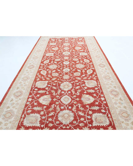 Ziegler 6' 7" X 16' 0" Hand Knotted Wool Rug 6' 7" X 16' 0" (201 X 488) / Red / Wool