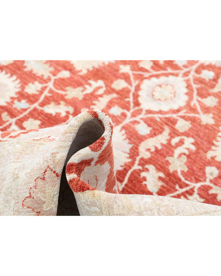 Ziegler 6' 7" X 16' 0" Hand Knotted Wool Rug 6' 7" X 16' 0" (201 X 488) / Red / Wool