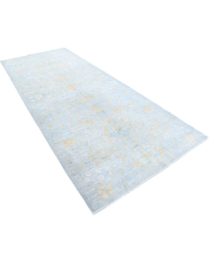 Ziegler 5' 0" X 11' 9" Hand Knotted Wool Rug 5' 0" X 11' 9" (152 X 358) / Blue / Wool