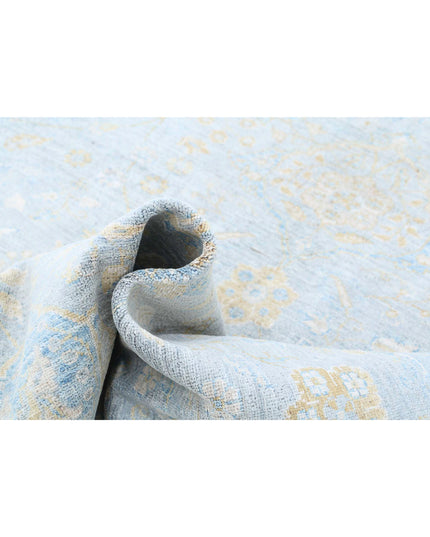 Ziegler 5' 0" X 11' 9" Hand Knotted Wool Rug 5' 0" X 11' 9" (152 X 358) / Blue / Wool