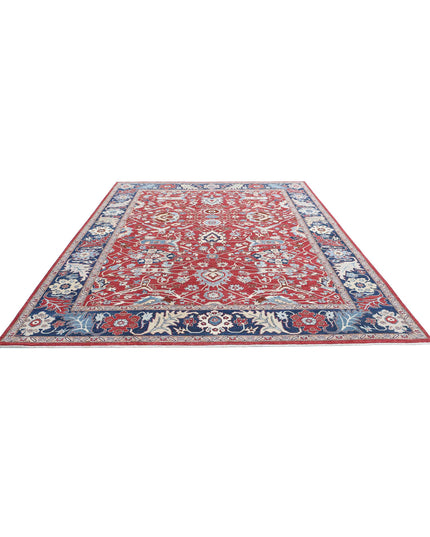 Ziegler 8' 9" X 11' 5" Hand Knotted Wool Rug 8' 9" X 11' 5" (267 X 348) / Red / Wool