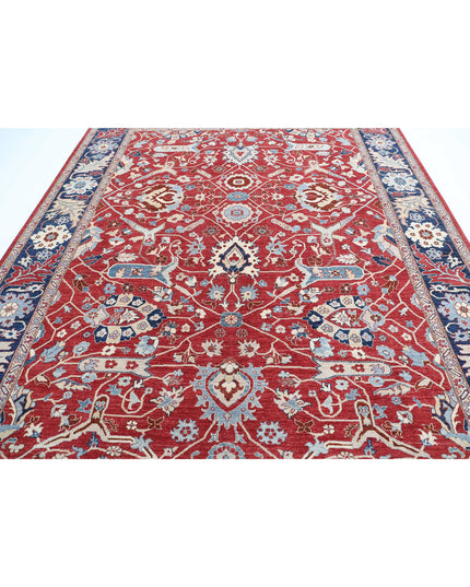 Ziegler 8' 9" X 11' 5" Hand Knotted Wool Rug 8' 9" X 11' 5" (267 X 348) / Red / Wool