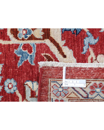 Ziegler 8' 9" X 11' 5" Hand Knotted Wool Rug 8' 9" X 11' 5" (267 X 348) / Red / Wool