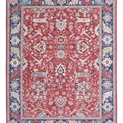 Ziegler 8' 9" X 11' 5" Hand Knotted Wool Rug 8' 9" X 11' 5" (267 X 348) / Red / Wool