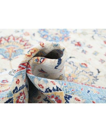 Ziegler 6' 7" X 10' 1" Hand Knotted Wool Rug 6' 7" X 10' 1" (201 X 307) / Ivory / Wool