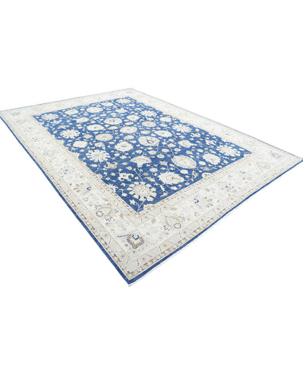 Ziegler 8' 9" X 11' 10" Hand Knotted Wool Rug 8' 9" X 11' 10" (267 X 361) / Blue / Wool