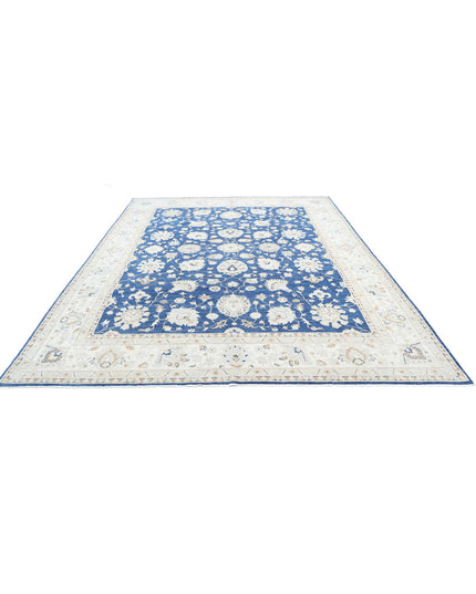 Ziegler 8' 9" X 11' 10" Hand Knotted Wool Rug 8' 9" X 11' 10" (267 X 361) / Blue / Wool