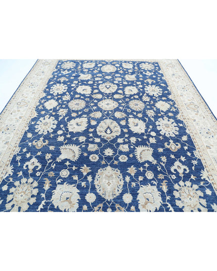 Ziegler 8' 9" X 11' 10" Hand Knotted Wool Rug 8' 9" X 11' 10" (267 X 361) / Blue / Wool