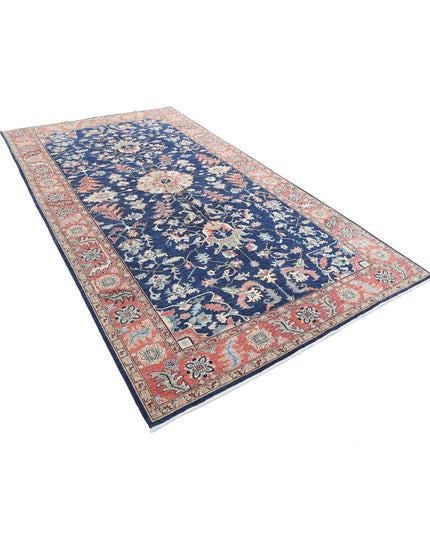 Ziegler 6' 3" X 11' 6" Hand Knotted Wool Rug 6' 3" X 11' 6" (191 X 351) / Blue / Wool