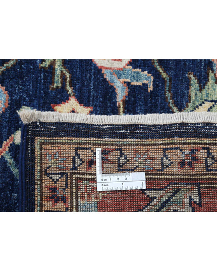 Ziegler 6' 3" X 11' 6" Hand Knotted Wool Rug 6' 3" X 11' 6" (191 X 351) / Blue / Wool