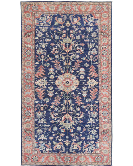 Ziegler 6' 3" X 11' 6" Hand Knotted Wool Rug 6' 3" X 11' 6" (191 X 351) / Blue / Wool