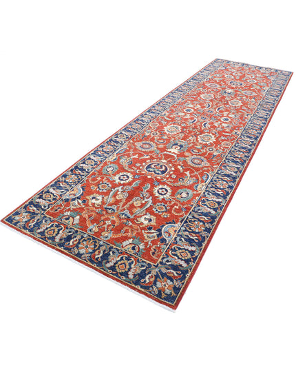 Ziegler 4' 0" X 13' 6" Hand Knotted Wool Rug 4' 0" X 13' 6" (122 X 411) / Red / Wool