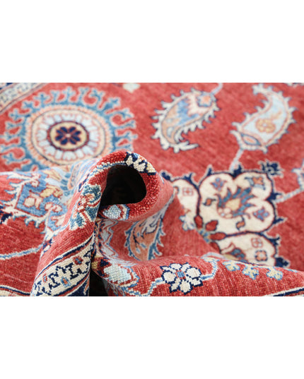 Ziegler 4' 10" X 6' 5" Hand Knotted Wool Rug 4' 10" X 6' 5" (147 X 196) / Red / Wool