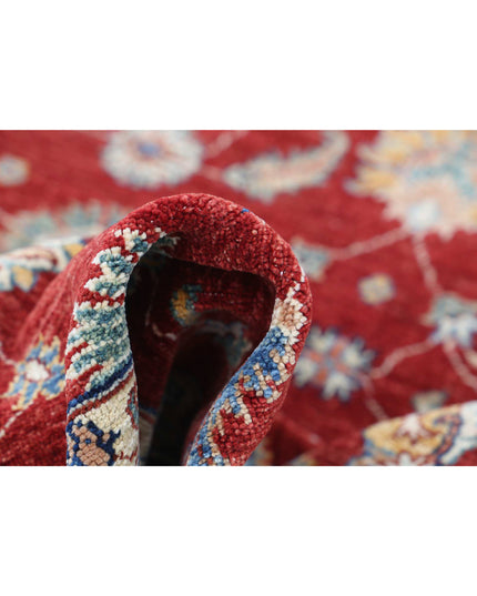 Ziegler 4' 10" X 6' 5" Hand Knotted Wool Rug 4' 10" X 6' 5" (147 X 196) / Red / Wool