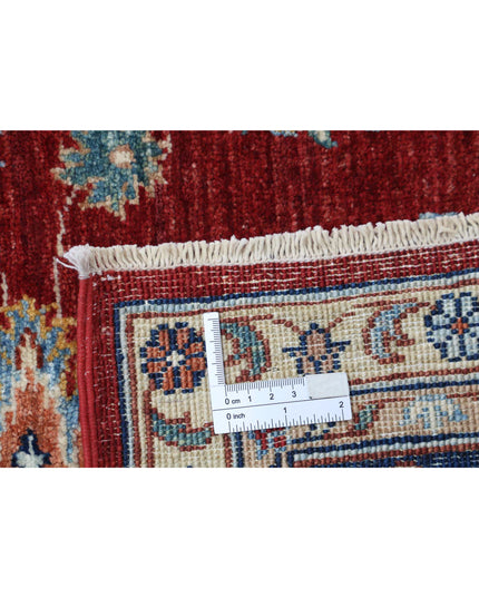 Ziegler 4' 10" X 6' 5" Hand Knotted Wool Rug 4' 10" X 6' 5" (147 X 196) / Red / Wool