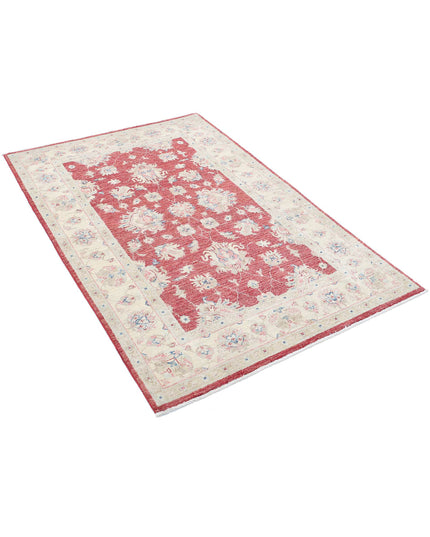 Ziegler 3' 10" X 5' 9" Hand Knotted Wool Rug 3' 10" X 5' 9" (117 X 175) / Red / Wool