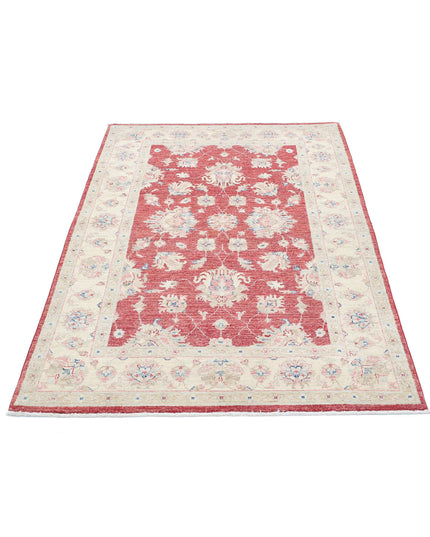 Ziegler 3' 10" X 5' 9" Hand Knotted Wool Rug 3' 10" X 5' 9" (117 X 175) / Red / Wool