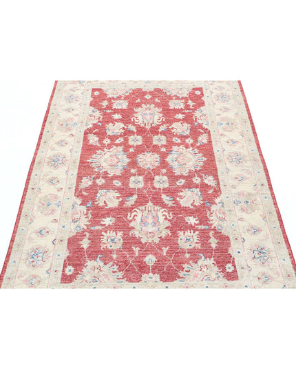Ziegler 3' 10" X 5' 9" Hand Knotted Wool Rug 3' 10" X 5' 9" (117 X 175) / Red / Wool