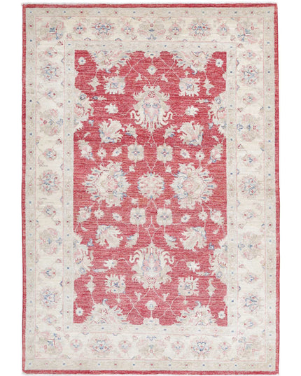 Ziegler 3' 10" X 5' 9" Hand Knotted Wool Rug 3' 10" X 5' 9" (117 X 175) / Red / Wool