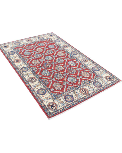 Ziegler 3' 10" X 5' 9" Hand Knotted Wool Rug 3' 10" X 5' 9" (117 X 175) / Red / Wool