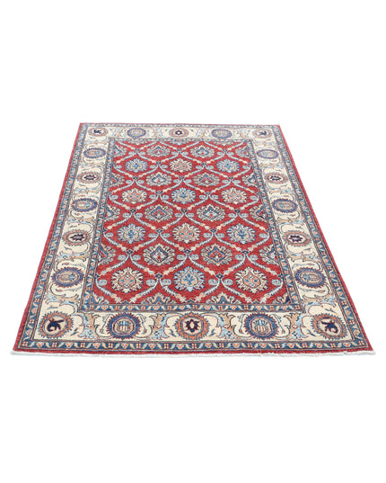 Ziegler 3' 10" X 5' 9" Hand Knotted Wool Rug 3' 10" X 5' 9" (117 X 175) / Red / Wool