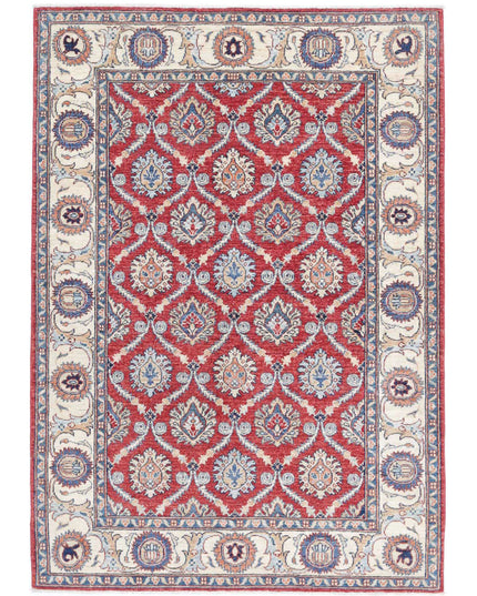 Ziegler 3' 10" X 5' 9" Hand Knotted Wool Rug 3' 10" X 5' 9" (117 X 175) / Red / Wool