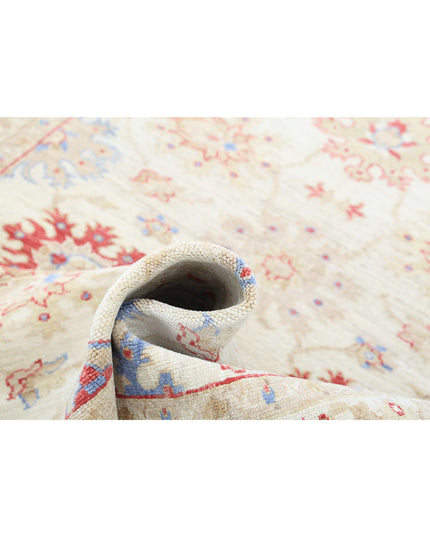 Ziegler 4' 2" X 5' 8" Hand Knotted Wool Rug 4' 2" X 5' 8" (127 X 173) / Ivory / Wool